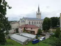 Bytow / Btow, Pfarrkirche St. Katharina, erbaut von 1848 bis 1854 (01.08.2021)
