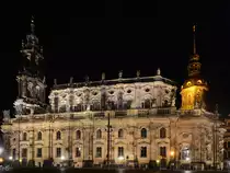 Die Hofkirche in Dresden wurde von 1739 bis 1755 im Stil des Barocks errichtet. (April 2014)