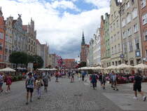 Gdansk / Danzig, Huser am Dlugi Targ oder langer Markt (02.08.2021)
