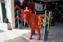 LISBOA (Concelho de Lisboa), 25.08.2019, Gesch�ft mit  Devotionalien  der portugiesischen Fu�ballnationalmannschaft an der Pra�a da Figueira 