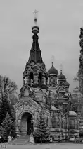 Die Russisch-orthodoxe Kirche in Dresden wurde zwischen 1872 und 1874 errichtet. (April 2014)