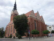 Elblag / Elbing, Pfarrkirche St. Nicolai, erbaut im 13. Jahrhundert (03.08.2021)