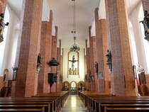 Elblag / Elbing, gotischer Innenraum der St. Nicolai Kirche (03.08.2021)