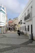 OLH�O (Concelho de Olh�o), 05.02.2020, Blick in die Rua do Com�rcio