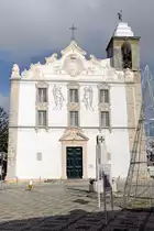 OLH�O (Concelho de Olh�o), 05.02.2020, Vorderfront der Igreja Matriz de Nossa Senhora do Ros�rio