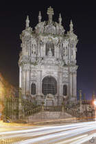 Die barocke Kirche der Kleriker (Igreja dos Clrigos) wurde zwischen 1732 und 1750 erbaut. (Porto, Januar 2017)