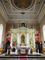 Mlawa / Mielau, Hochaltar in der Pfarrkirche Hl. Dreifaltigkeit (05.08.2021)