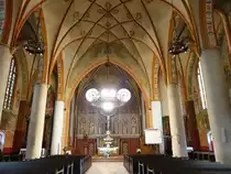 Olsztyn / Allenstein, neugotischer Innenraum in der Garnisonskirche (05.08.2021)
