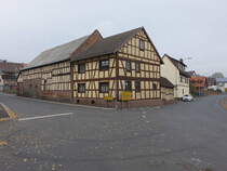 Gelnhaar, Fachwerkhuser in der Weningser Strae (30.10.2021)