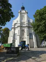 Plock, sp�tbarocke Pfarrkirche St. Bartholom�us, erbaut bis 1772 (07.08.2021)