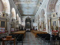 Plock, Innenraum der Pfarrkirche St. Bartholomus (07.08.2021)