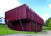 Freiamt, moderne Sporthalle im Ortsteil Mu�bach, Juni 2017