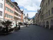 Feldkirch, historische Geb�ude am Marktplatz (03.06.2021)