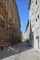 Unterwegs in den engen Gassen von Luxemburg. (Juli 2017)