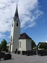 Nofels, Pfarrkirche Maria Heimsuchung, erbaut von 1726 bis 1728 (03.06.2021)