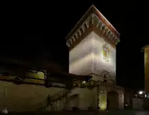 Das Anfang des 14. Jahrhunderts erbaute Florianstor ist das letzte erhaltene Stadttor der Krakauer Stadtmauer. (M�rz 2014)