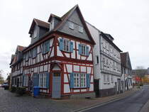 Butzbach, Fachwerkhuser in der Kasernenstrae (01.11.2021)