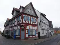 Butzbach, Fachwerkh�user in der Kasernenstra�e (01.11.2021)