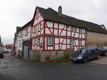 Eberstadt, Fachwerkh�user in der Kirchstra�e (01.11.2021)