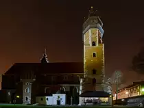 Die im Stil der Backsteingotik erbaute Augustinerkirche in Krakau stammt aus dem 14. Jahrhundert. (M�rz 2014)
