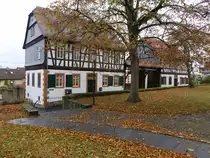 Mnzenberg, Fachwerkhuser in der Pfarrgasse (01.11.2021)