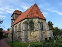 Elbergen, Pfarrkirche St. Johannes, erbaut von 1290 bis 1310 (10.10.2021)