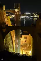 Der Barrakka Aufzug ist 58 Meter hoch und kann 21 Personen gleichzeitig bef�rdern. (Valletta, Oktober 2017)