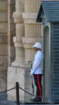 Ein Mitglied der Wache am Gro�meisterpalast in Valletta. (Oktober 2017)