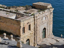 Ein altes Gebude in Valletta. (Oktober 2017)