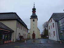 Bleidenstadt, kath. Pfarrkirche St. Ferrutius, erbaut von 1685 bis 1718 (29.01.2022)