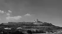 Mdina befindet sich auf einem 185 Meter hohen Ausl�ufer des Dingli-Plateaus ist eine der fr�heren Hauptst�dte Maltas. (Oktober 2017)