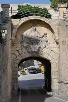 Ein weiteres Tor f�hrt zur  unteren Stadt  Mdina. (Oktober 2017)