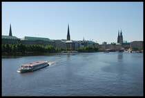 Blick �ber Die Binnenalster In Hamburg 11.05.08