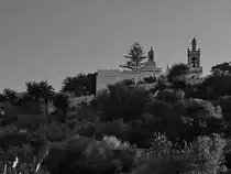 Eine unbekannte Kirche auf einem H�gel. (Malta, Oktober 2017)