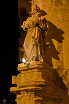 Eine der vielen Heiligenfiguren in Valletta. (Oktober 2017)