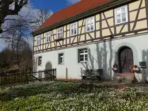 Bettenhausen, altes Pfarrhaus am Kirchberg, erbaut 1541 (26.02.2022)