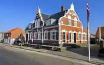 �Hinges Hus� an der Torvegade in Ringk�bing. Aufnahme: 25. M�rz 2022.