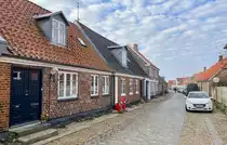 Smedegade in der Kleinstadt Ringk�bing. Aufnahme: 25. M�rz 2022.