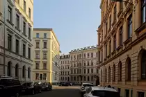 Das Geb�ude der Lederwarenfabrik Albin Berlepsch in Leipzig steht am s�d�stlichen Rand des Waldstra�enviertels nahe dem Naturkundemuseum am Elsterm�hlgraben, gesehen am 24. M�rz 2022.