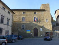 Castiglion Fiorentino, Palazzo Comunale an der Piazza del Municipio, erbaut im 16. Jahrhundert (26.03.2022)