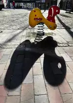 Spielplatz am Mark in Harrislee bei Flensburg. Aufnahme: 30. M�rz 2022.