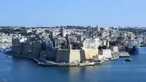 Die Halbinsel Senglea befindet im s�dwestlichen Teil des  Gro�en Hafens  von Malta. (Oktober 2017)