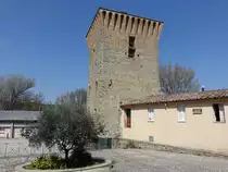 Pretola, Torre di Pretola mit M�hle an der Via Forli (26.03.2022)