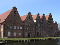 Die alte Salzspeichergruppe Mitte M�rz 2022 in L�beck.