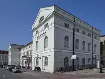 Das Rathaus Wismar wurde von 1817 bis 1819 im klassizistischen Stil errichtet. (M�rz 2022)