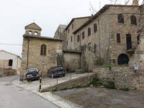 Montefalco, kleine Kirche St. Maria delle Grazie in der Via delle Grazie (27.03.2022)