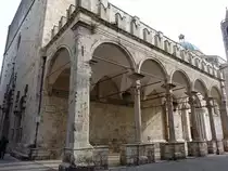 Ascoli Piceno, Loggia dei Mercanti an der Piazza del Popolo (29.03.2022)