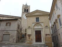 San Severino Marche, Kapelle Monte di Pieta und St. Agostino Kirche (30.03.2022)