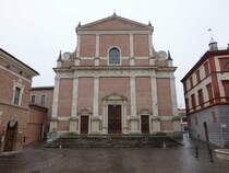 Fabriano, Kathedrale San Venanzio, erbaut ab 1260, teilweiser Neubau von 1607 bis 1617 durch den Architekten Muzio Oddi (30.03.2022)