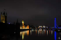 Nchtlicher Blick ber die Themse. (London, September 2013)